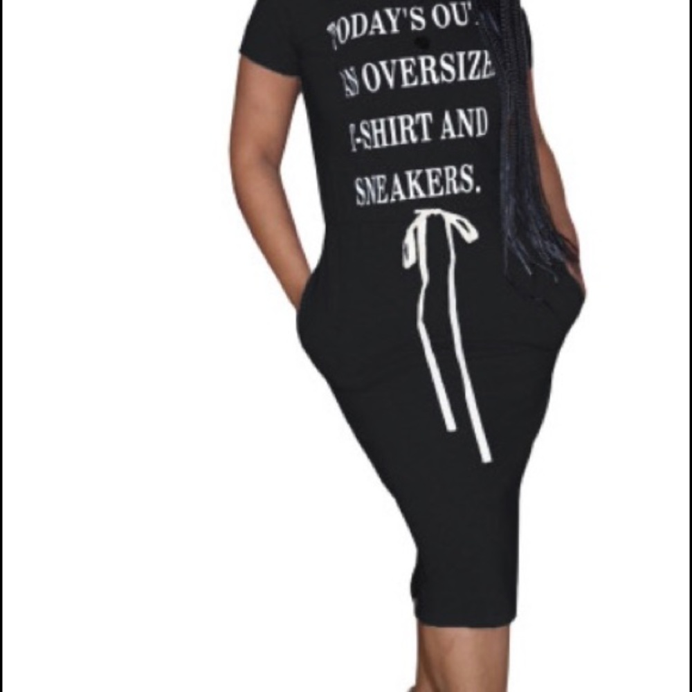 Oversized shirt and sneakers dress